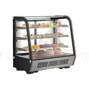Migsa CW-235R Vitrina Refrigerada Cristal Curvo Con 4 Niveles De Exhibición