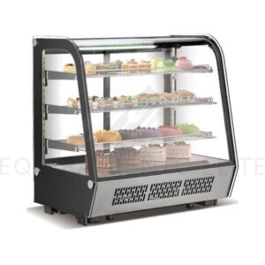 Migsa CW-145R Vitrina Refrigerada Cristal Curvo Con 4 Niveles De Exhibicion 702 X 568 X 886 Mm