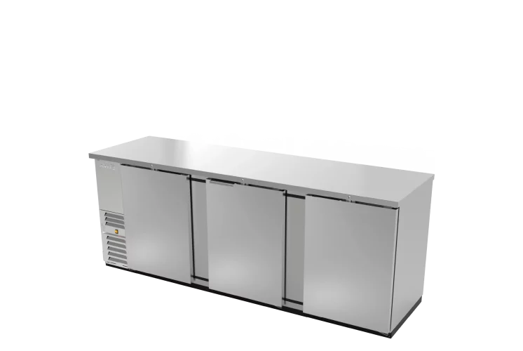 Asber ABBC-94-S-HC Refrigerador Contrabarra Vinil Negro 3 Puertas 34.4 Pies