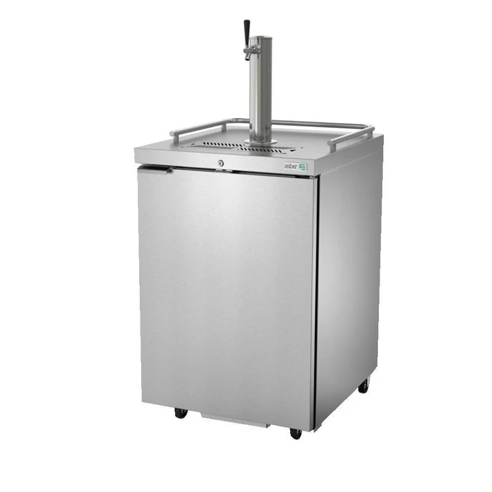 Asber ADDC-23-S-HC Dispensador Refrigerado de Cerveza Acero Inox 1 Barril (1/2) 1 Puerta