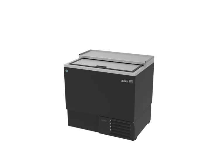 Asber AGF-36-HC Glass Froster En Vinil Negro - 1 Puerta Solida Corrediza. Professional Line