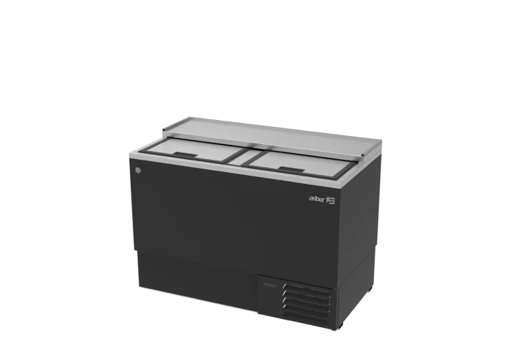 Asber AGF-50-HC Glass Froster En Vinil Negro - 2 Puertas Solidas Corredizas. Professional Line