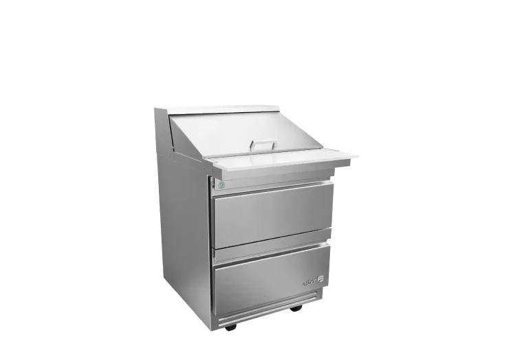 Asber APTM-27-12-D2-P-HC Mesa Refrigerada Para Preparación Mega-Top Premium 1 Puerta Acero Inox 9.5 Pies