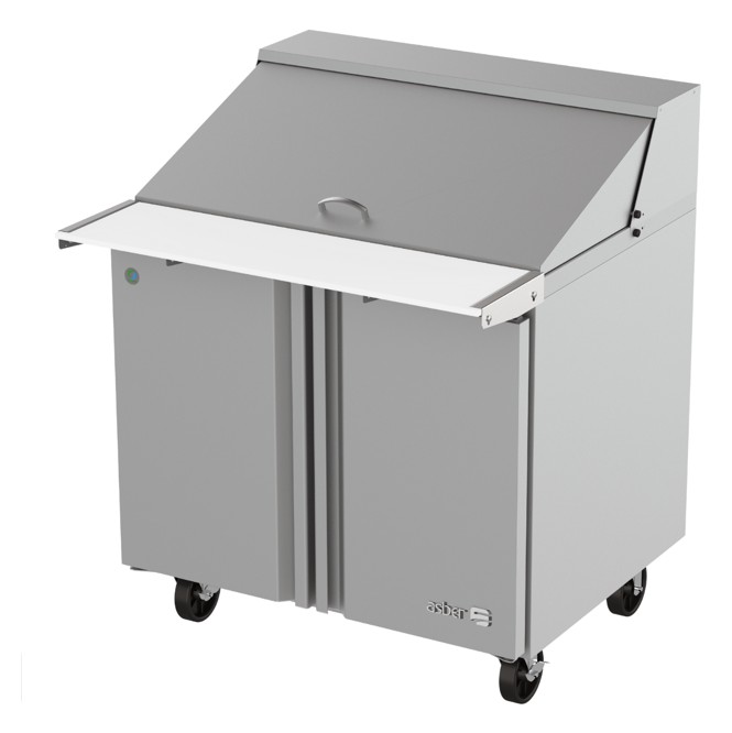 Mesa Refrigerada Asber APTM-36-15 P HC Preparación Mega-Top De 10 Insertos