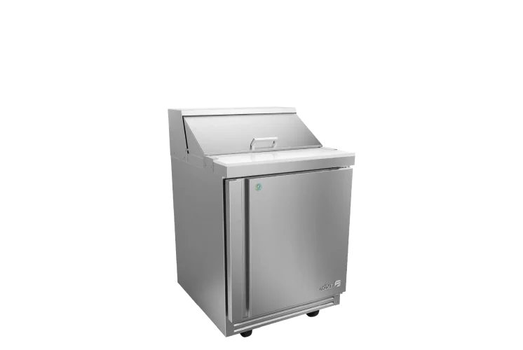 Asber APTS-27-8-P-HC Mesa Refrigerada Para Preparación Ensaladas Premium 1 Puerta Acero Inox 9.5 Pies