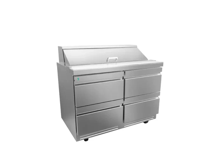 Asber APTS-60-16-D4-P-HC Mesa Refrigerada Para Preparación Ensaladas Premium 4 Cajones Acero Inox 20.6 Pies