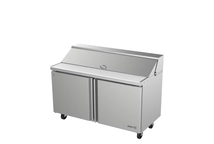 Asber APTS-60-16-HC Mesa Refrigerada Para Preparación Ensaladas 2 Puertas Acero Inox 16.8 Pies