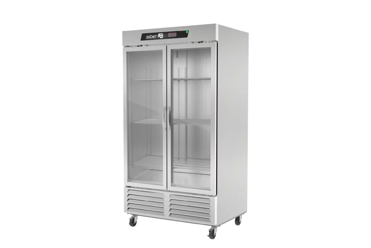 Asber ARF-37-G-HC Congelador Vertical 2 Puertas Cristal 37 Pies
