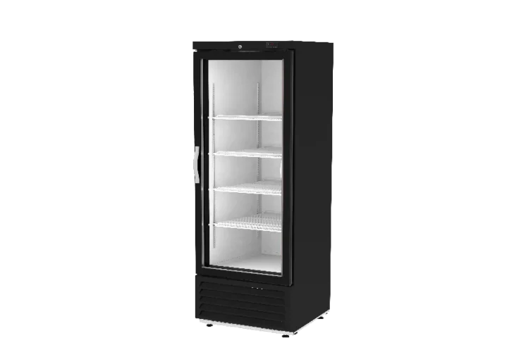Asber ARM-17-HC Refrigerador Vertical Vinil Negro 1 Puerta Cristal 17 Pies