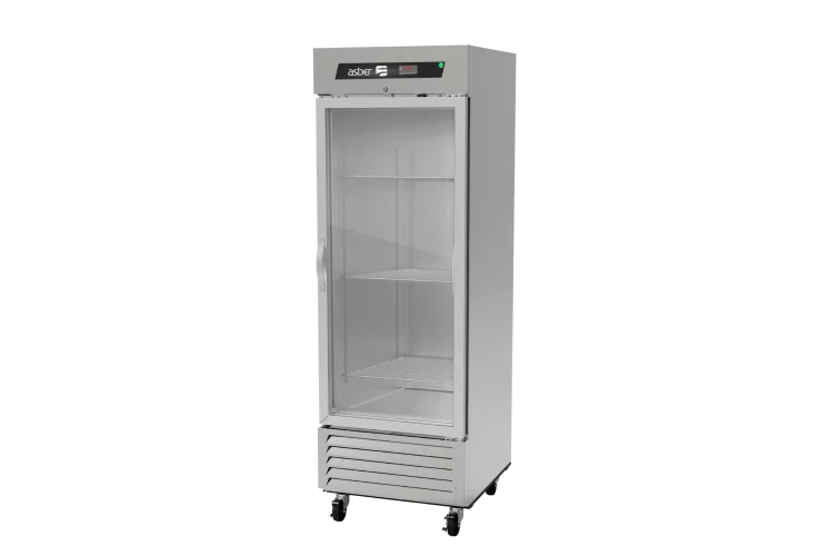Asber ARR-23-G-H-HC Refrigerador Vertical 1 Puerta Cristal 23 Pies