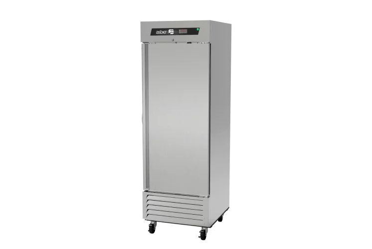 Asber ARR-23-H-HC Refrigerador Vertical 1 Puerta Acero Inox 23 Pies