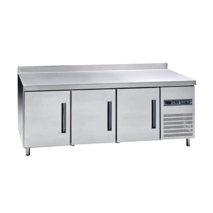 Asber ASTF-79-HC Mesas de Trabajo Congelador 3 Puertas Acero Inox 13.9 Pies