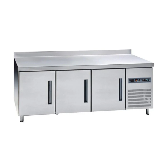 Asber ASTR-79-HC Mesas de Trabajo Refrigerada 3 Puertas Acero Inox 13.9 Pies