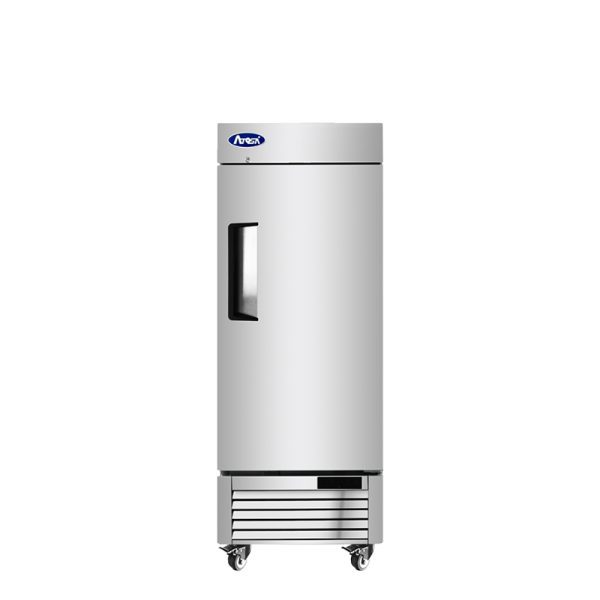 Atosa MBF8519GR Refrigerador Acero 1 Puerta Solida "Altura Reducida"
