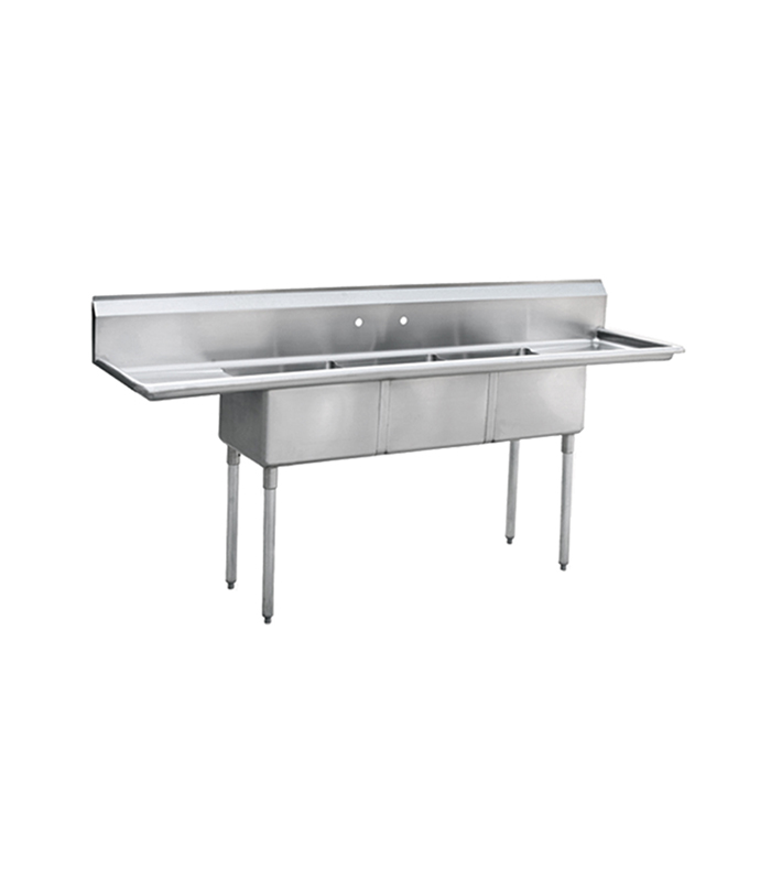 Atosa SS2020D31D20 Tarja Triple Con Cubierta Doble