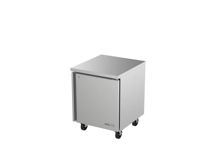 Asber AUTR-27-HC Mesa Refrigerada Bajo Mostrador 1 Puerta Acero Inox 6.9 Pies