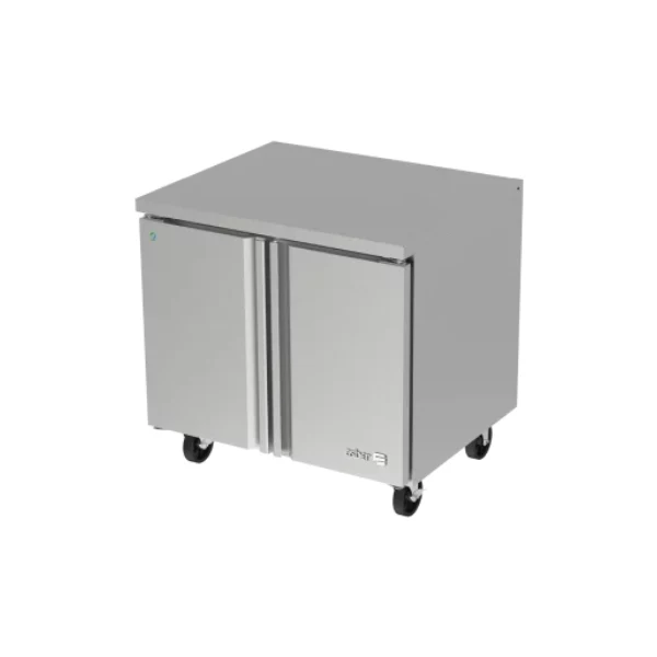 Asber AUTR-36-HC Mesa Refrigerada Bajo Mostrador 2 Puertas s Acero Inox 9.2 Pies