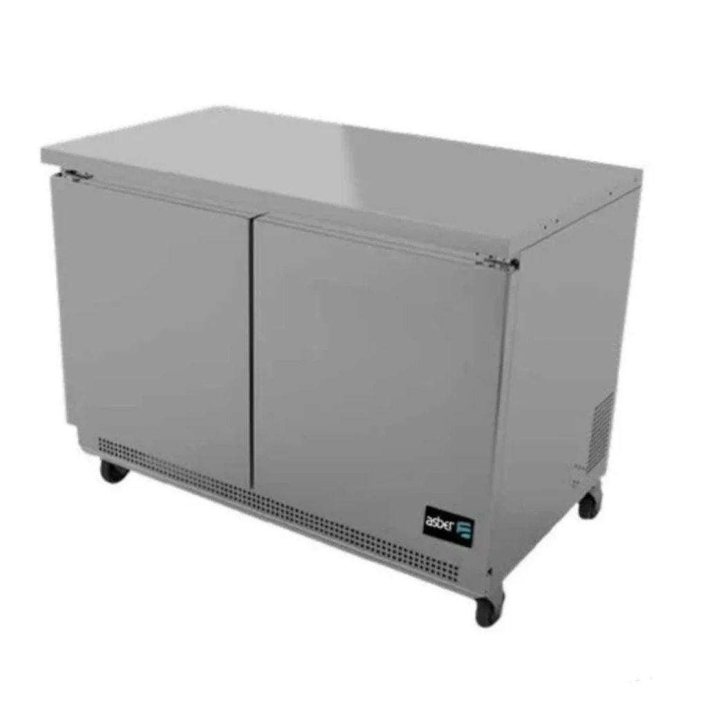 Asber AUTR-48-P-HC Mesa Refrigerada Bajo Mostrador 2 Puertas Solidas Premium Line