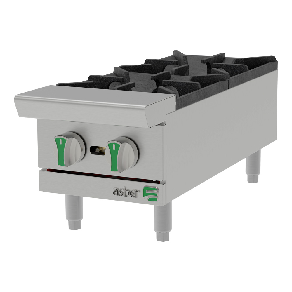 Asber AEHP-2-12-EM-LPG – Parrilla Gas 2 Quemadores – Emerald Line