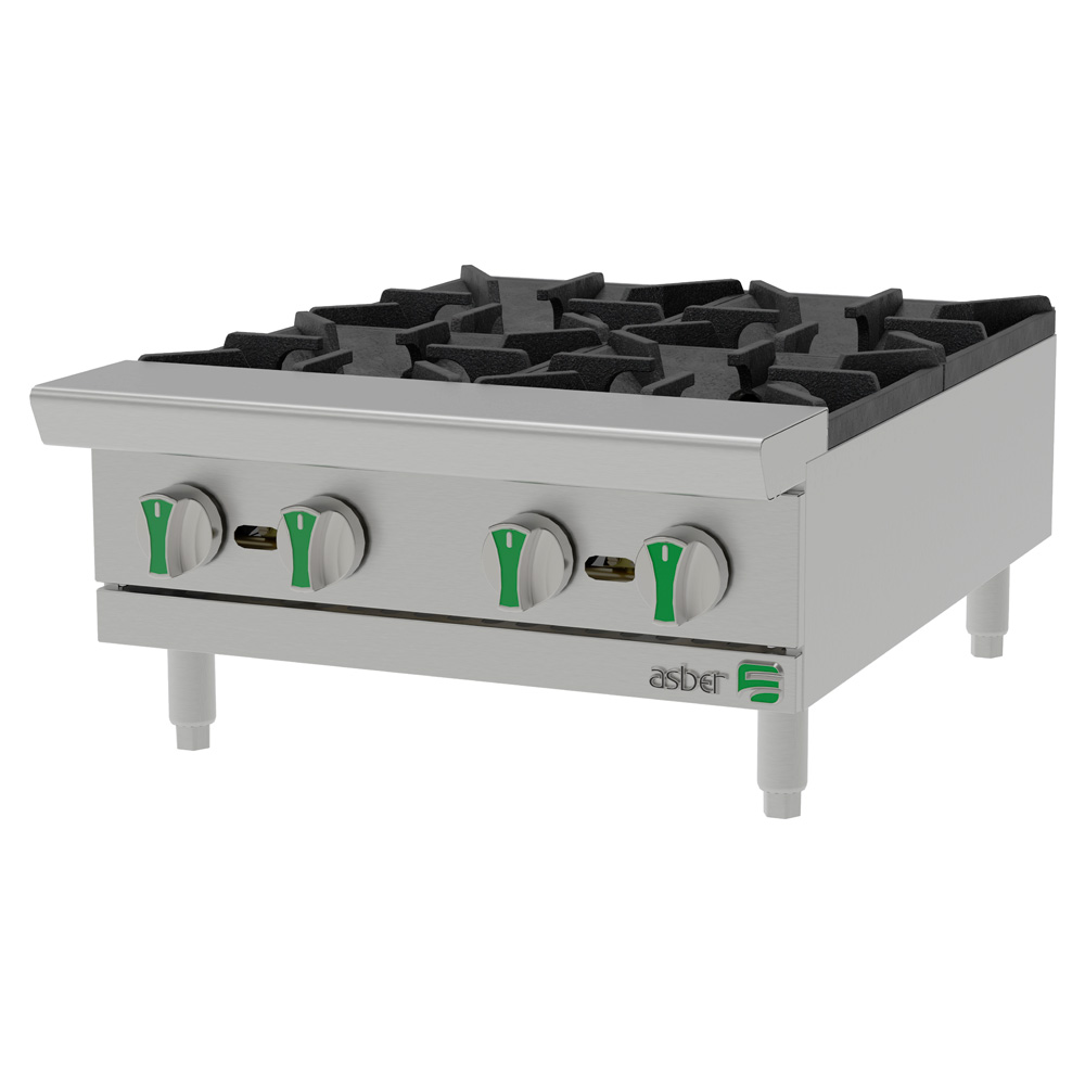 Asber AEHP-4-24-EM-LPG – Parrilla Gas 4 Quemadores – Emerald Line