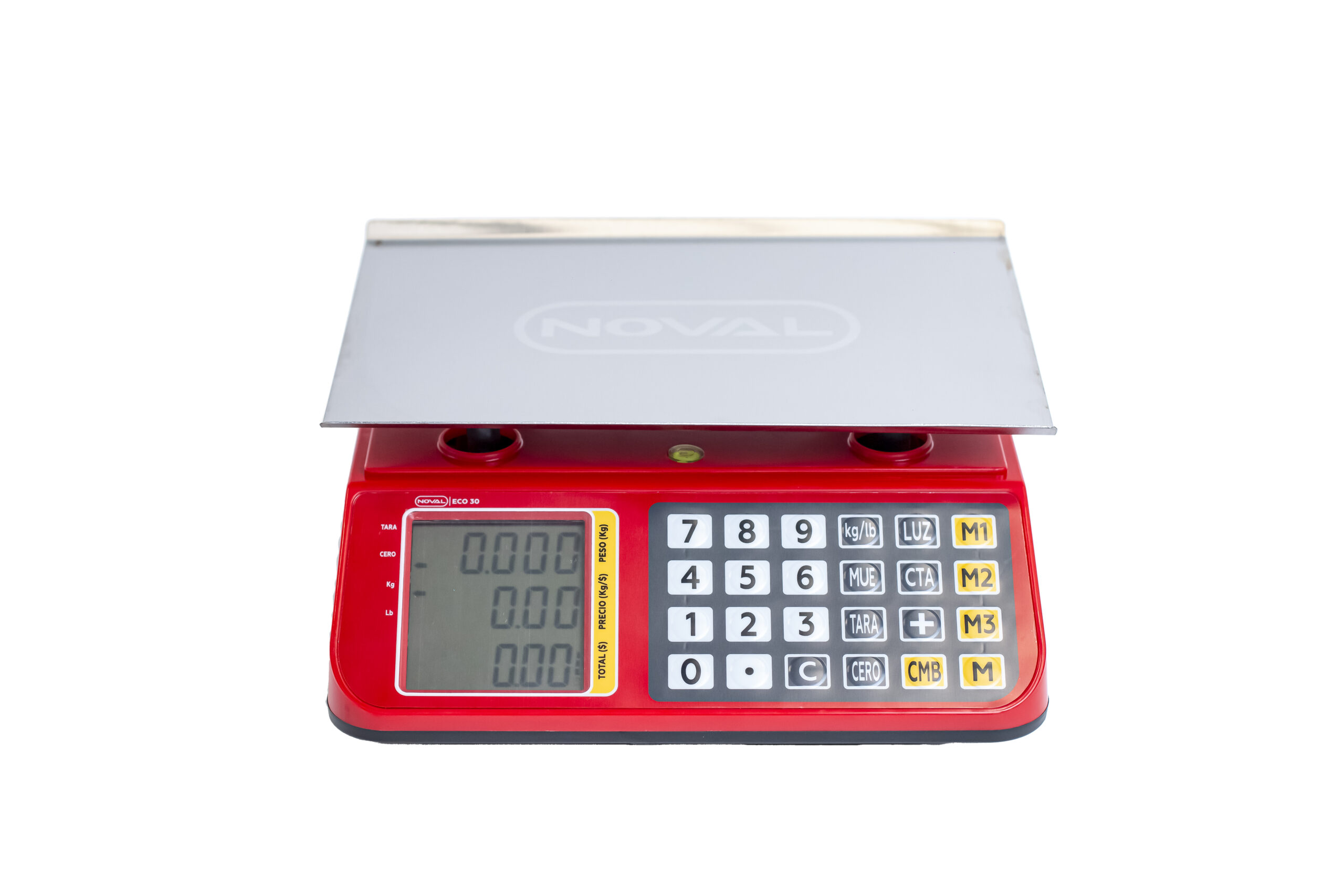 Bascula Comercial Noval Eco 30  Peso, Precio y Total, de 30 kg.a 2g.