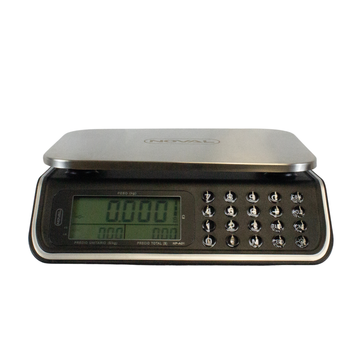 Bascula Comercial Platino Noval NP-A01 Peso, Precio y Total de 40kg a 2gr.