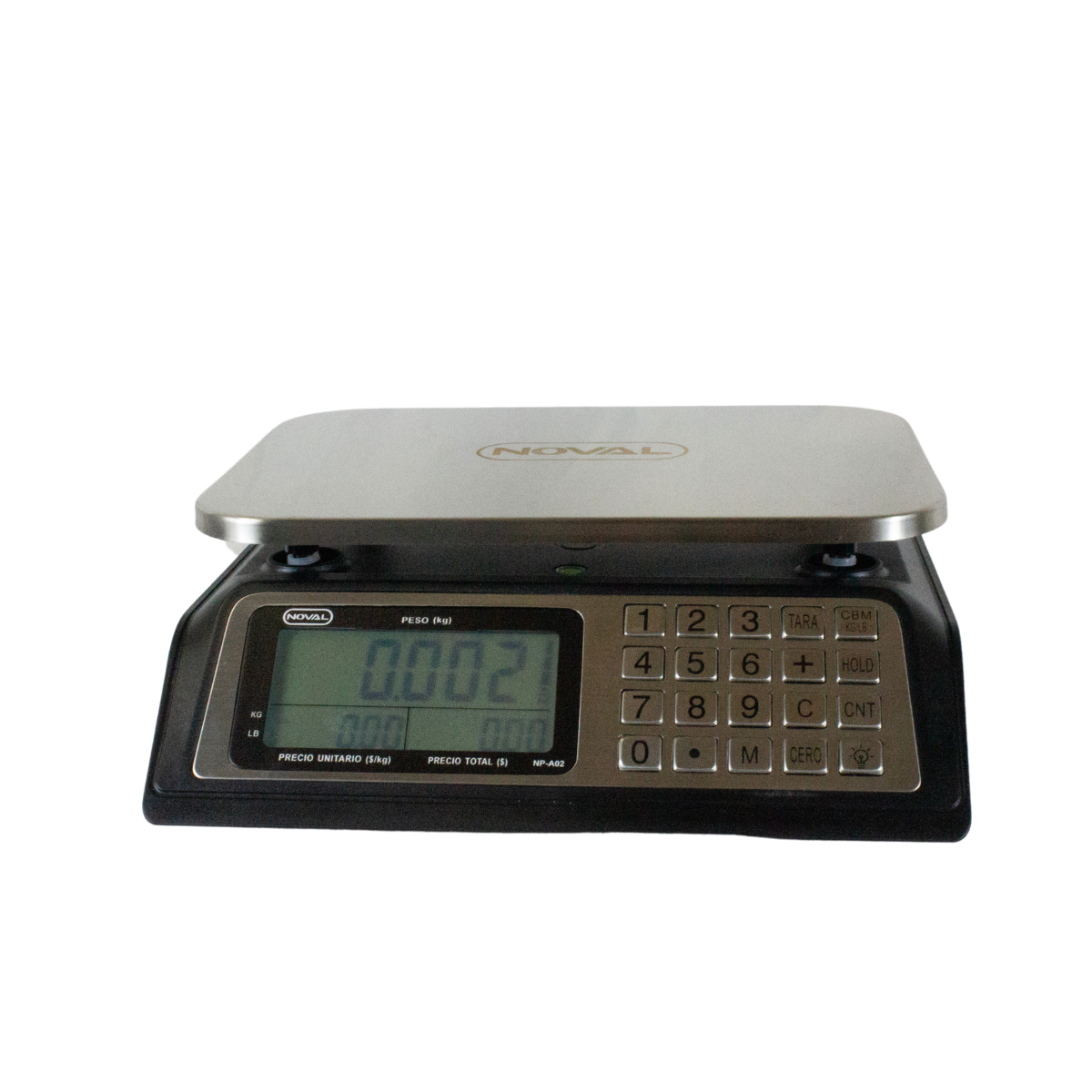 Bascula Comercial Platino Noval NP-A02 «a prueba de agua» Peso, Precio y Total de 40kg a 2gr.