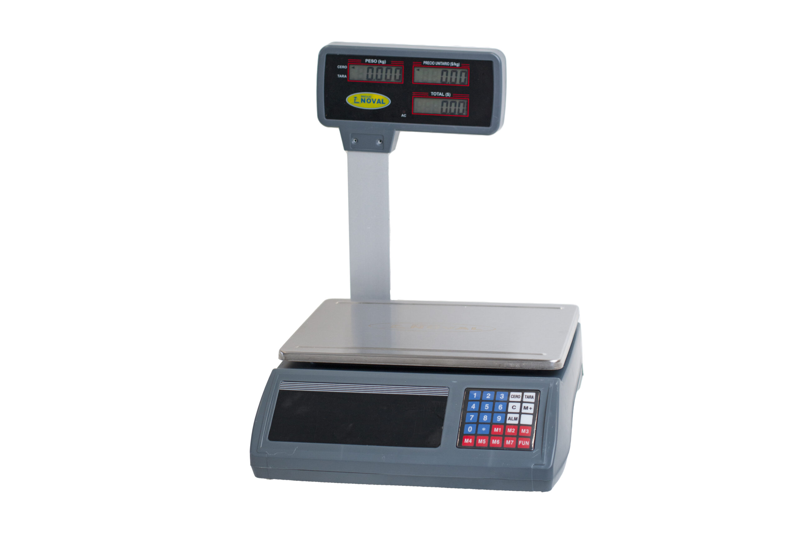 Báscula comercial digital PLR-40T  Precio, Peso y Total, de 40 kg.a 5g.