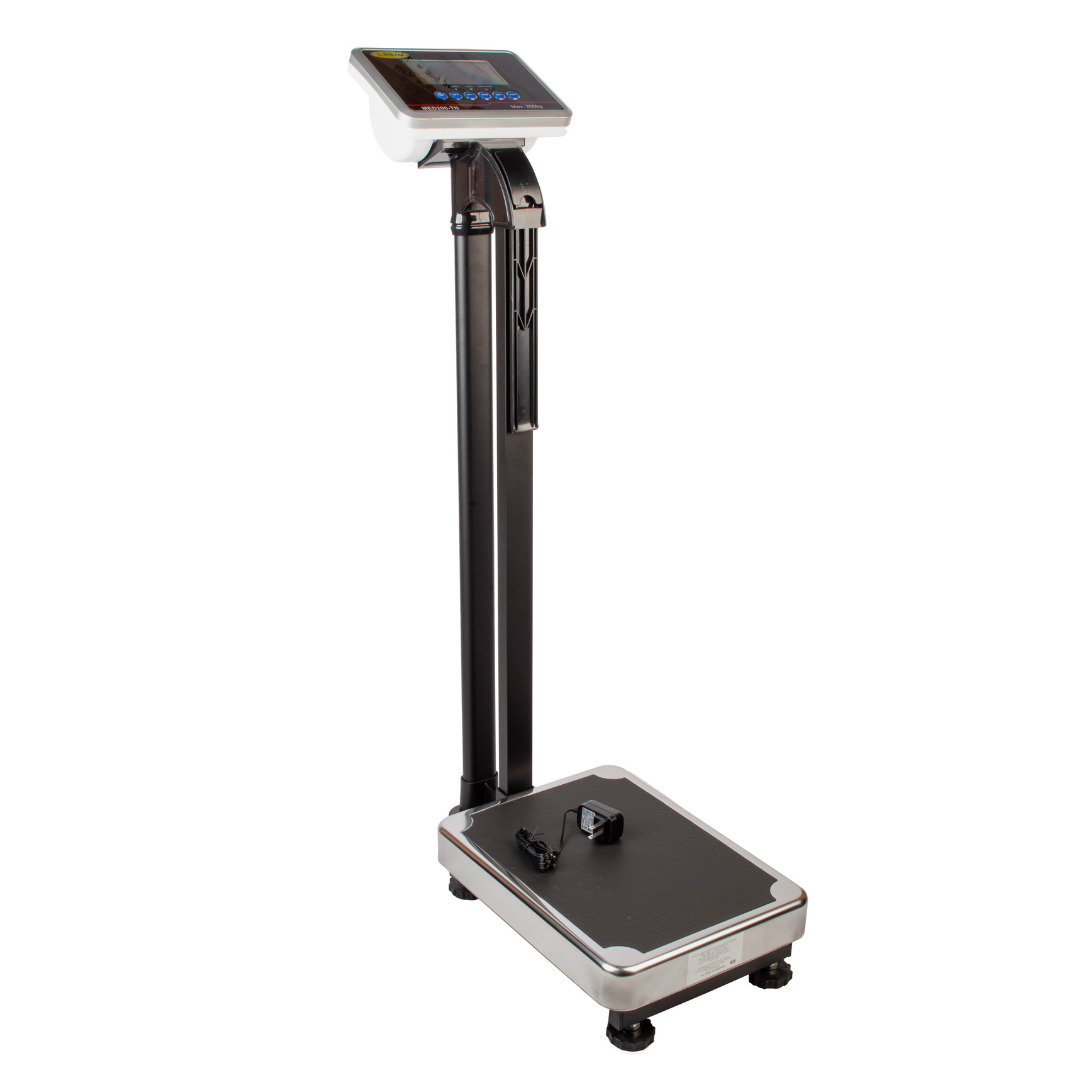 Báscula médica color blanca NOVAL MED-200 de 220 kg. a 50 gr