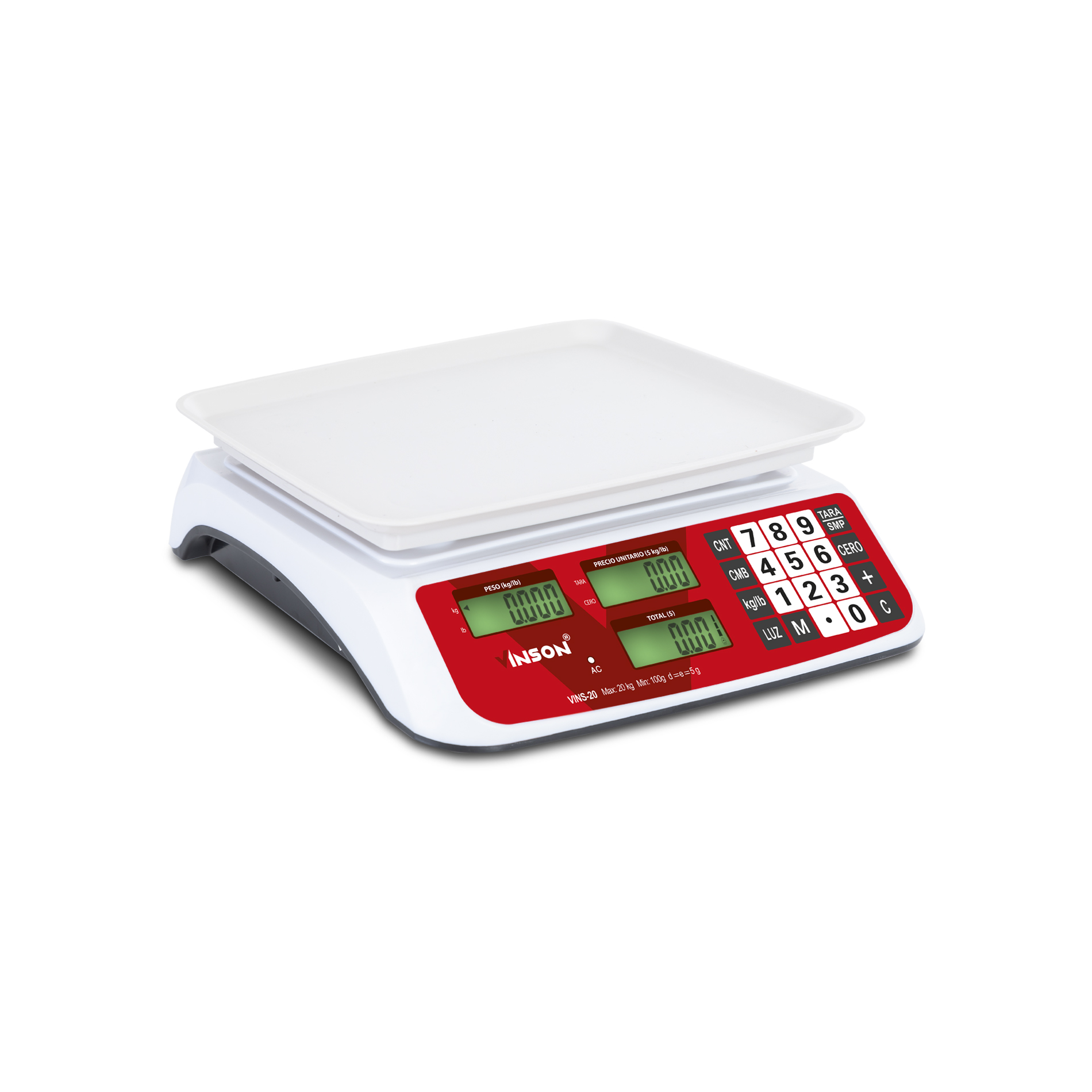 Vinson VINS-20 Báscula Comercial 20 Kg