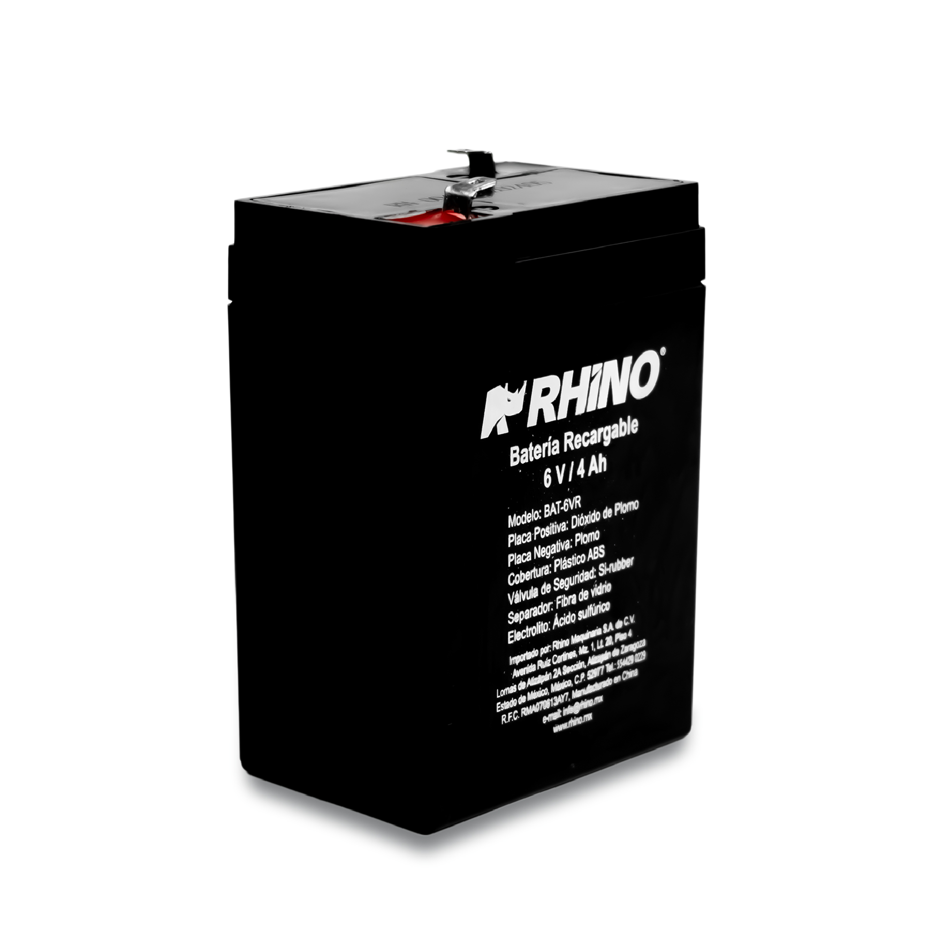 Rhino BAT-6VR Bateria Recargable 6V / 4Ah