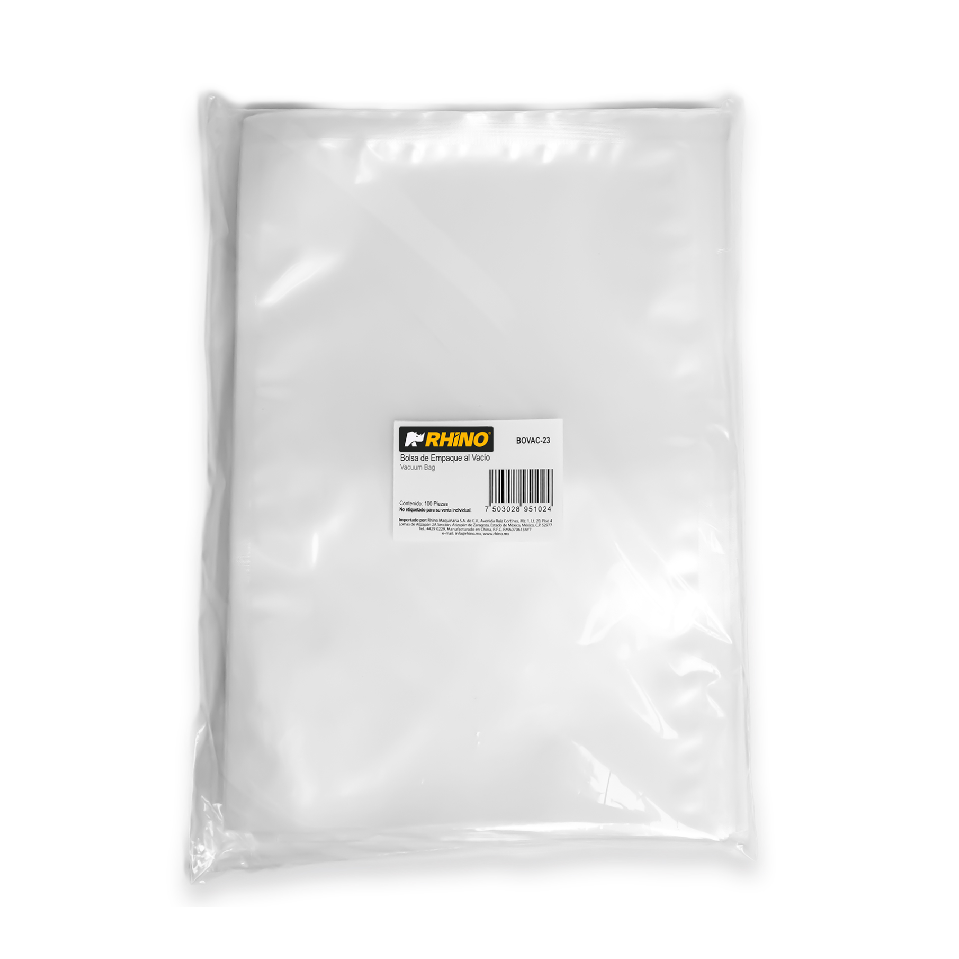 Rhino BOVAC-23 Bolsa para Empacado al Vacío 20 x 30 cm