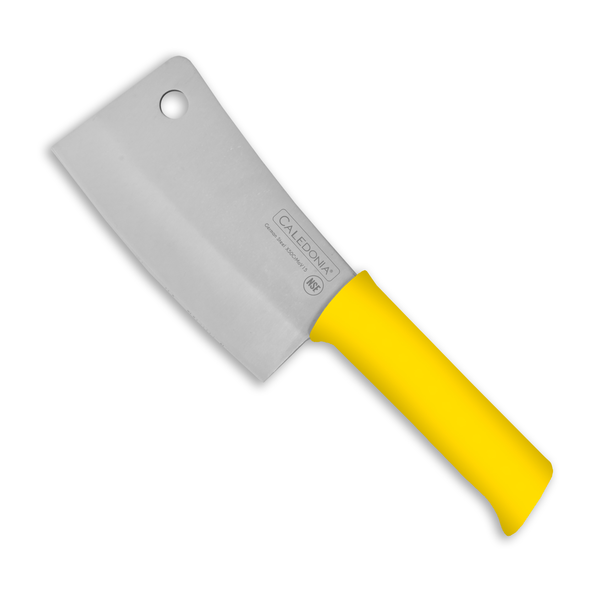 Rhino CALEDONIA CACHU-6A Hachuela 6”, filo profesional, mango ergonómico, color amarillo.