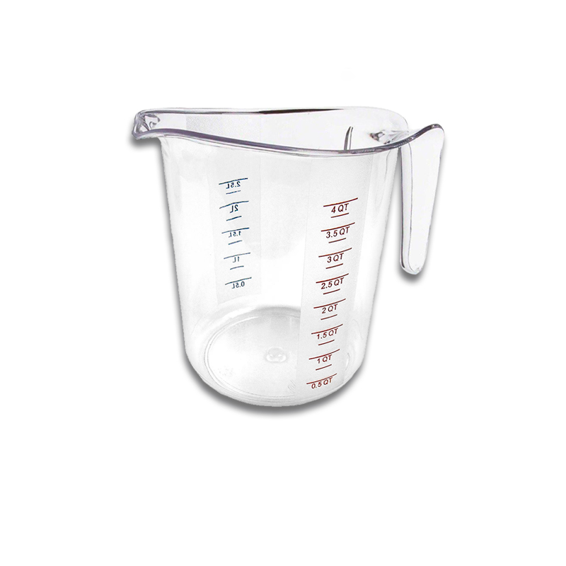 Rhino CALEDONIA JAPOME-4000 Jarra de policarbonato medidora graduada, capacidad de 4 litros.