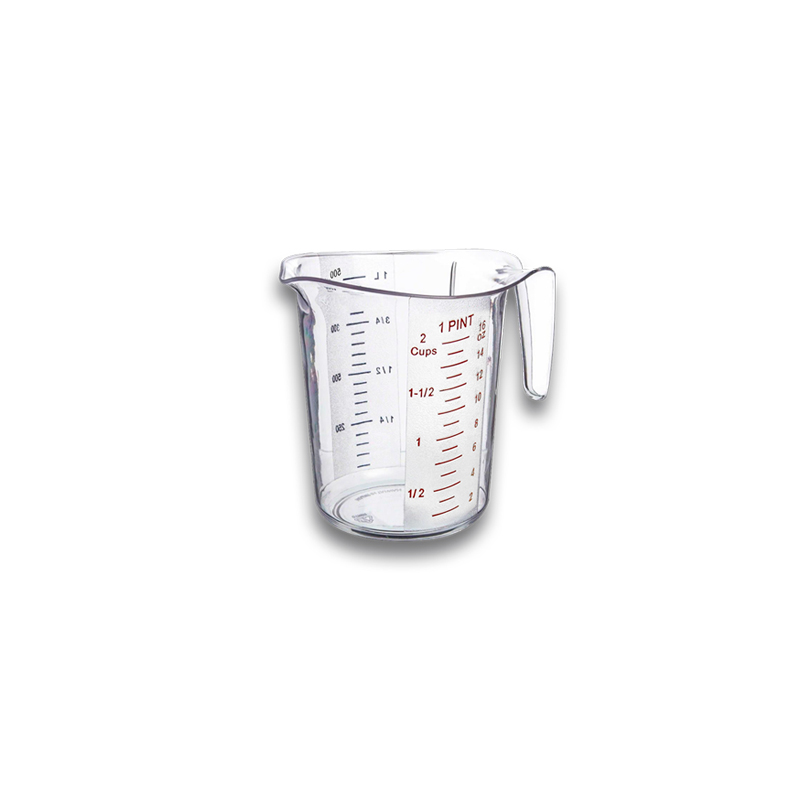 Rhino CALEDONIA JAPOME-500 Jarra de policarbonato medidora graduada, capacidad de 500 ml.