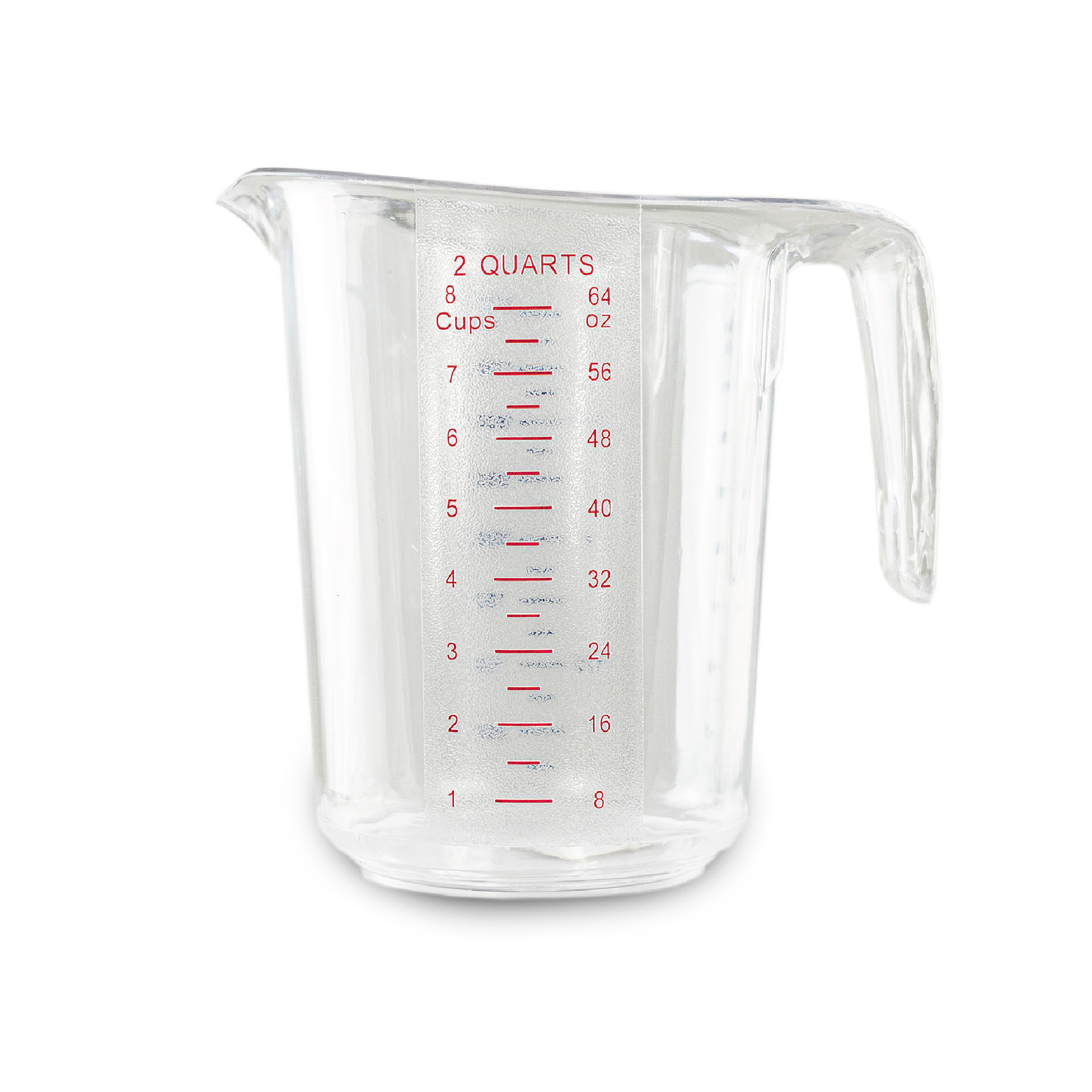 Rhino CALEDONIA Jarra de policarbonato medidora graduada, capacidad de 2 litros.