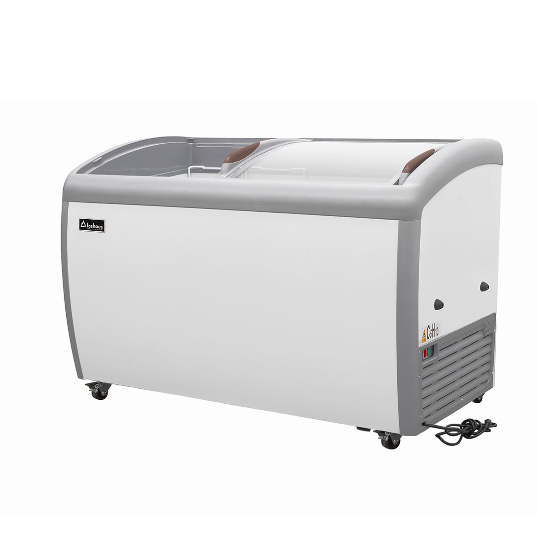 Icehaus CHPC-360 Congelador puerta de cristal curva 12.5 pies