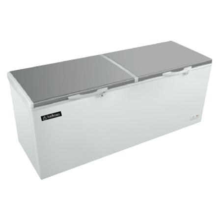 Icehaus CTC-24-SS Congelador y refrigerador tapa cofre acero inoxidable