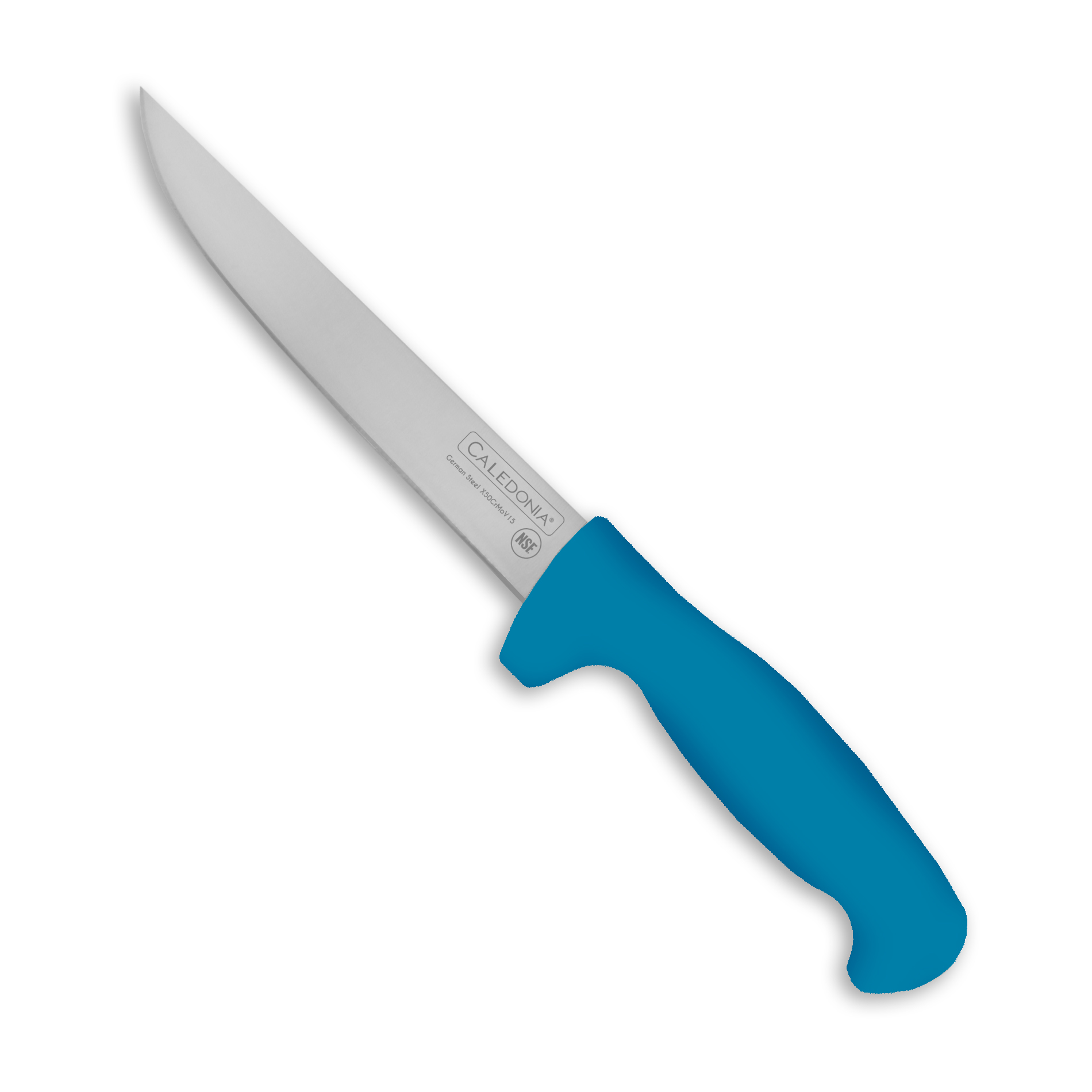 Rhino CALEDONIA CADER-6AZ Cuchillo deshuesador recto 6”, filo profesional, mango ergonómico,
color azul.