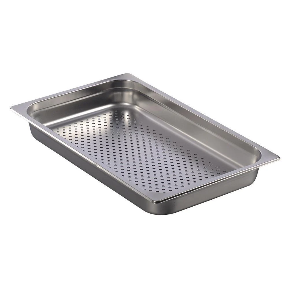 Rhino CALEDONIA INAPE-2.5 Inserto de acero inoxidable perforado, tamaño entero (53.5 x 33 cm),
altura 2 ½”.