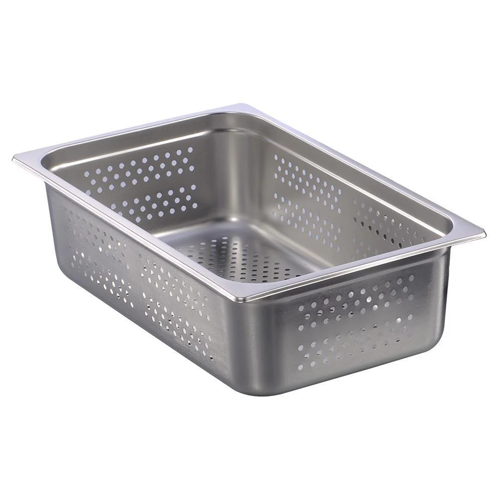 Rhino CALEDONIA INAPE-6 Inserto de acero inoxidable perforado, tamaño entero (53.5 x 33 cm),
altura 6”.