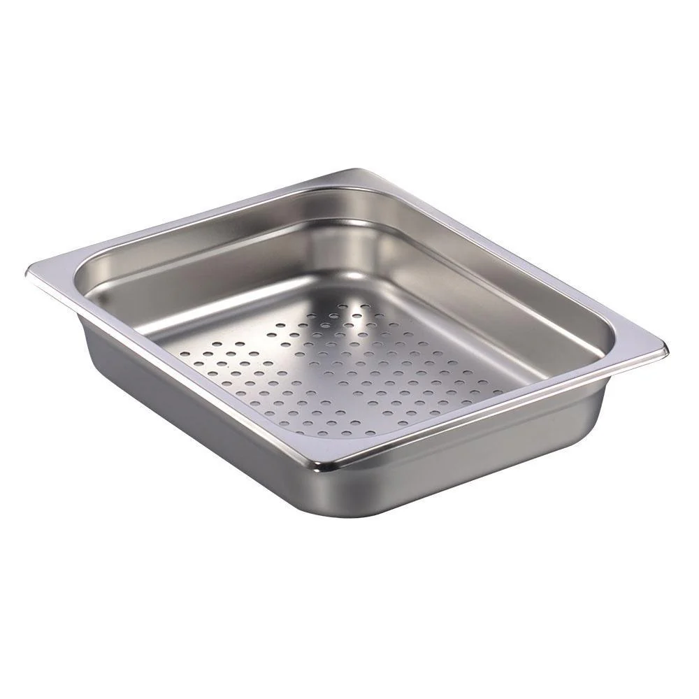 Rhino CALEDONIA INAPEM-2.5 Inserto de acero inoxidable perforado, tamaño medio (32.5 x 26.5 cm), altura
2 ½”.