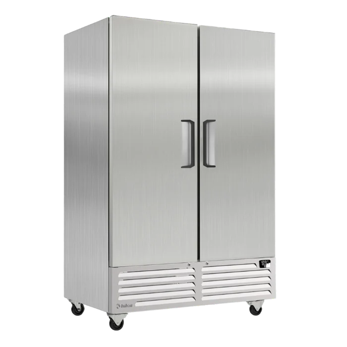 Imbera RIB49F-2 Congelador de 2 Puertas Sólidas Acero Inoxidable