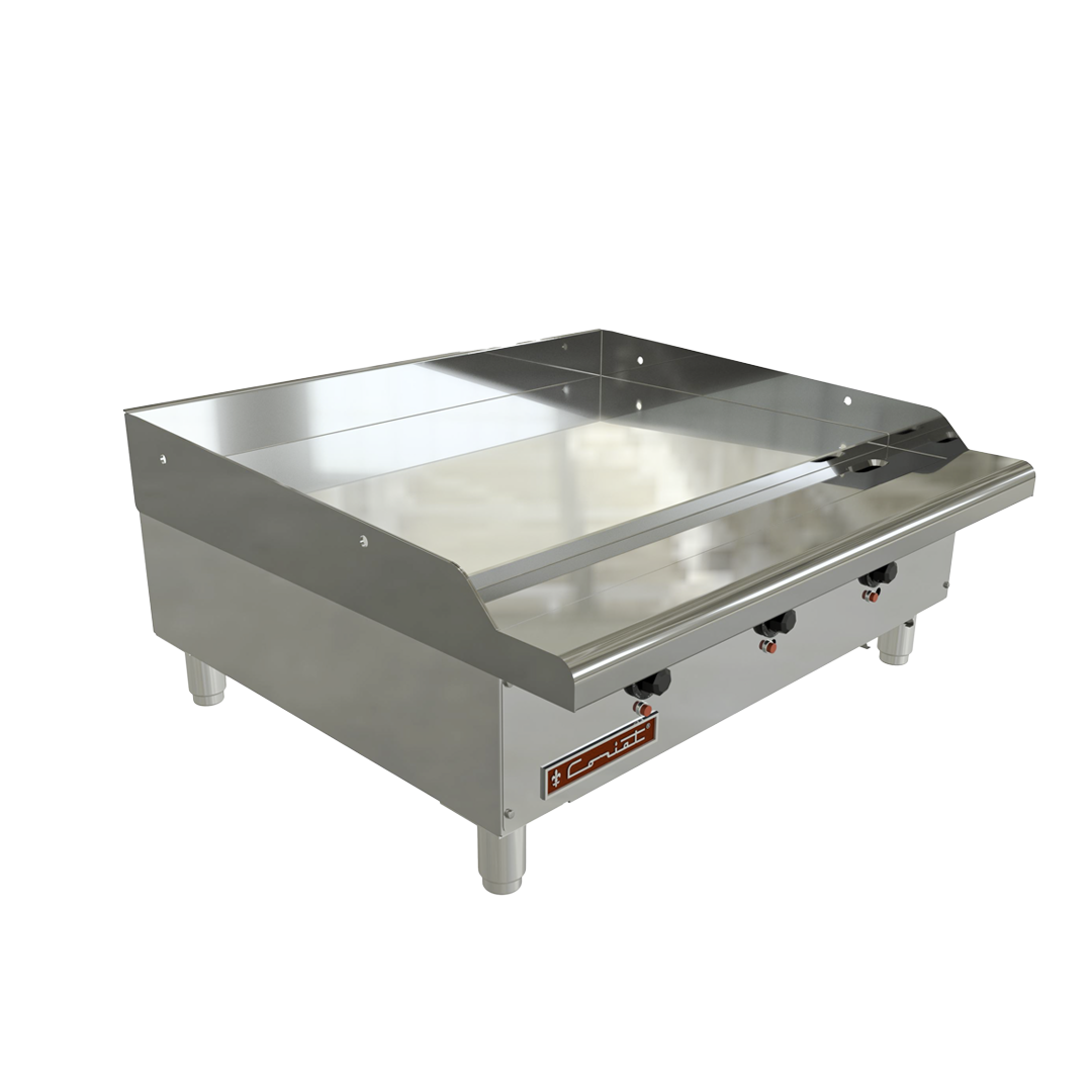 Coriat CV-3-E MÁSTER Plancha Eléctrica 3 Resistencias, 10050W, 220V, Termostato Ajustable de 50 a 300°C