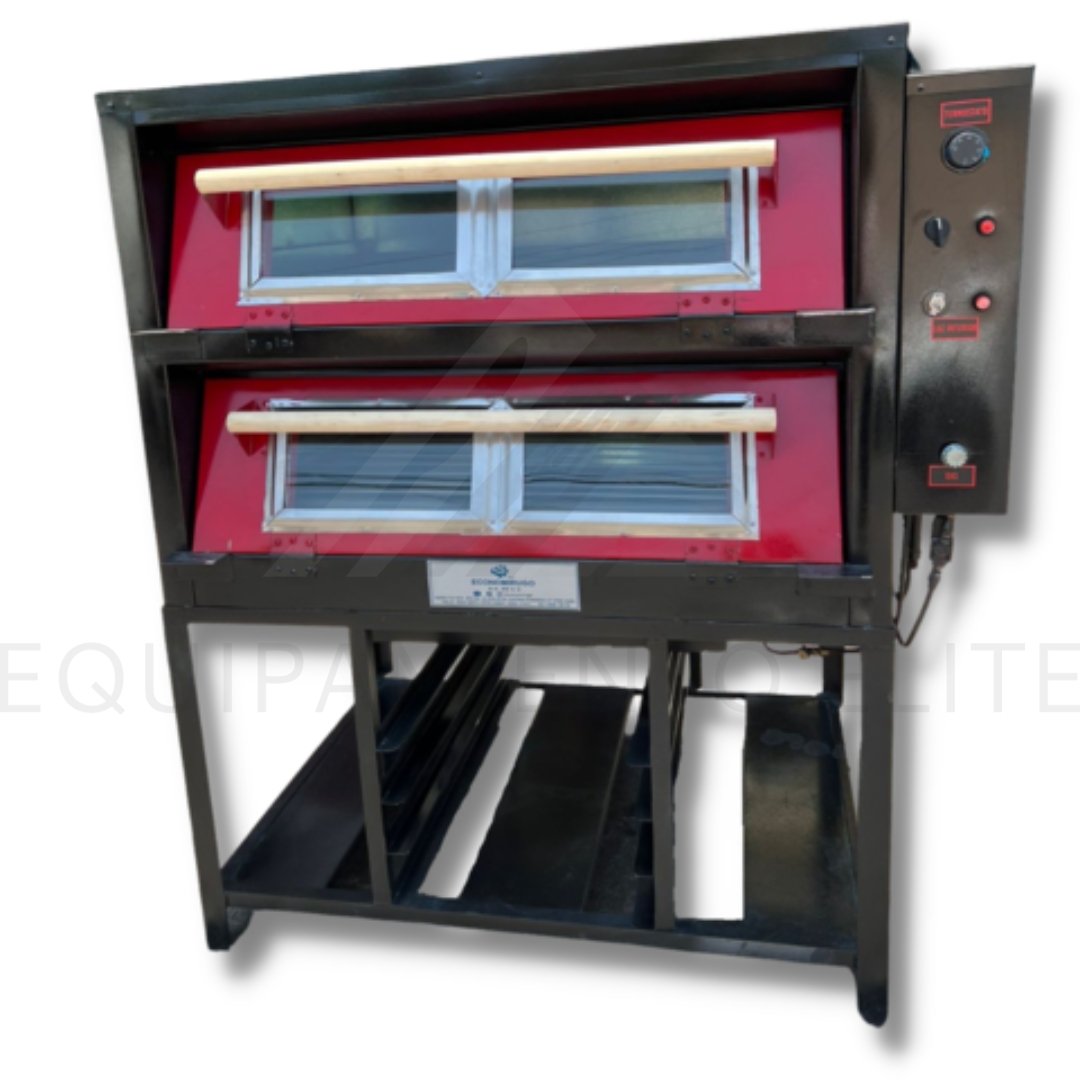 ECO HG4CN – Horno De Gaveta Para 4 Charolas Negro Con Termostato, Cristal, Luz Y Vapor