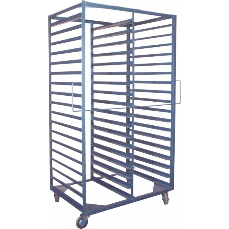 ALPHA Espiguero Abierto para 36 Charolas de Acero Inoxidable