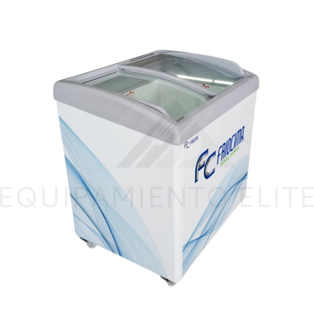 Friocima FCA-4C Congelador Tapa de Cristal Curvo de Autoservicio 4 Pies