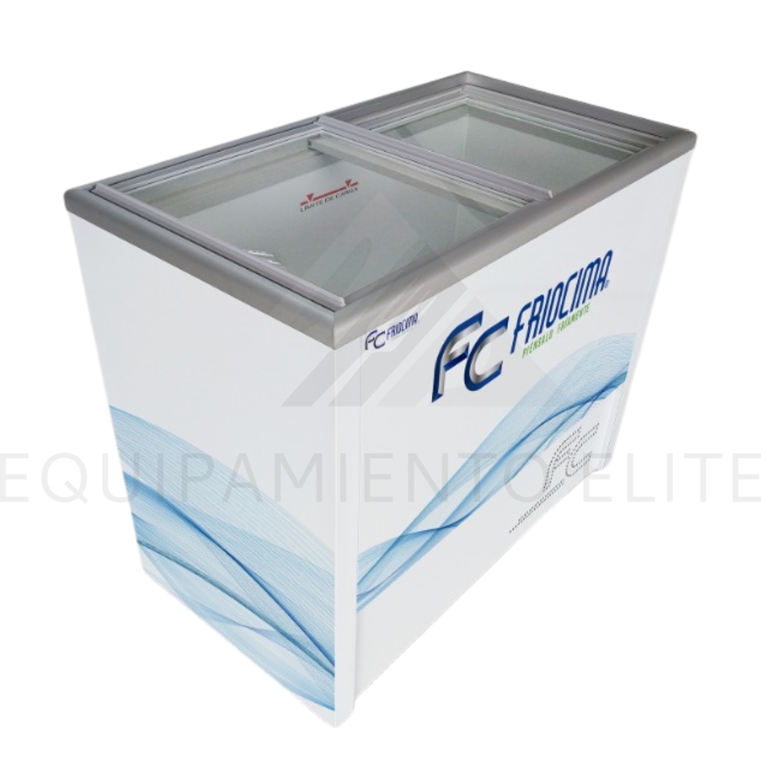 Friocima FCP-9 Congelador Tapa de Cristal Recto 9 Pies