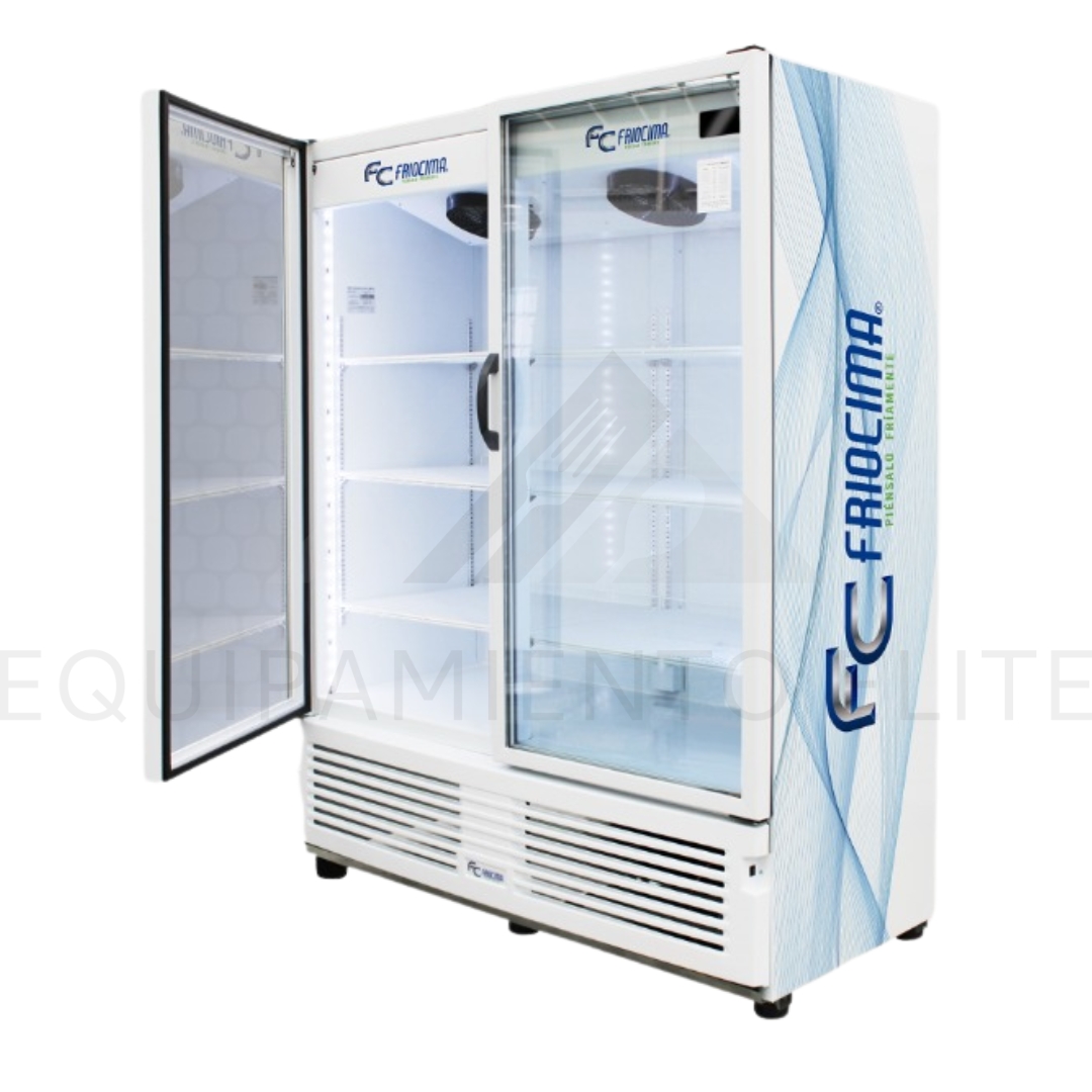 Friocima FCV-802 Refrigerador de 2 Puertas de Cristal - 36 Pies