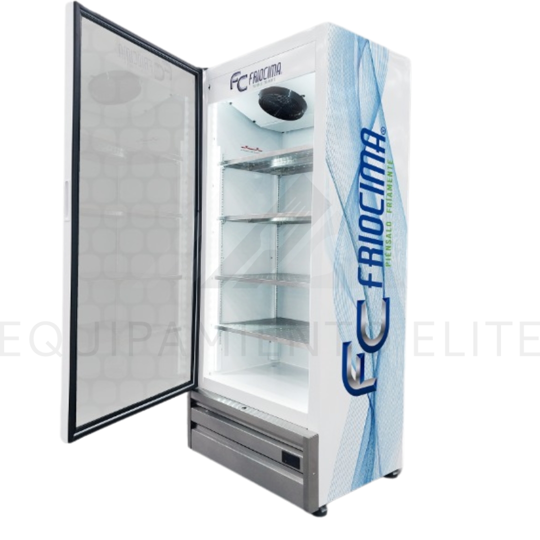 Friocima FCVC-21-LP-PC Congelador Vertical Puerta de Cristal de 21 Pies